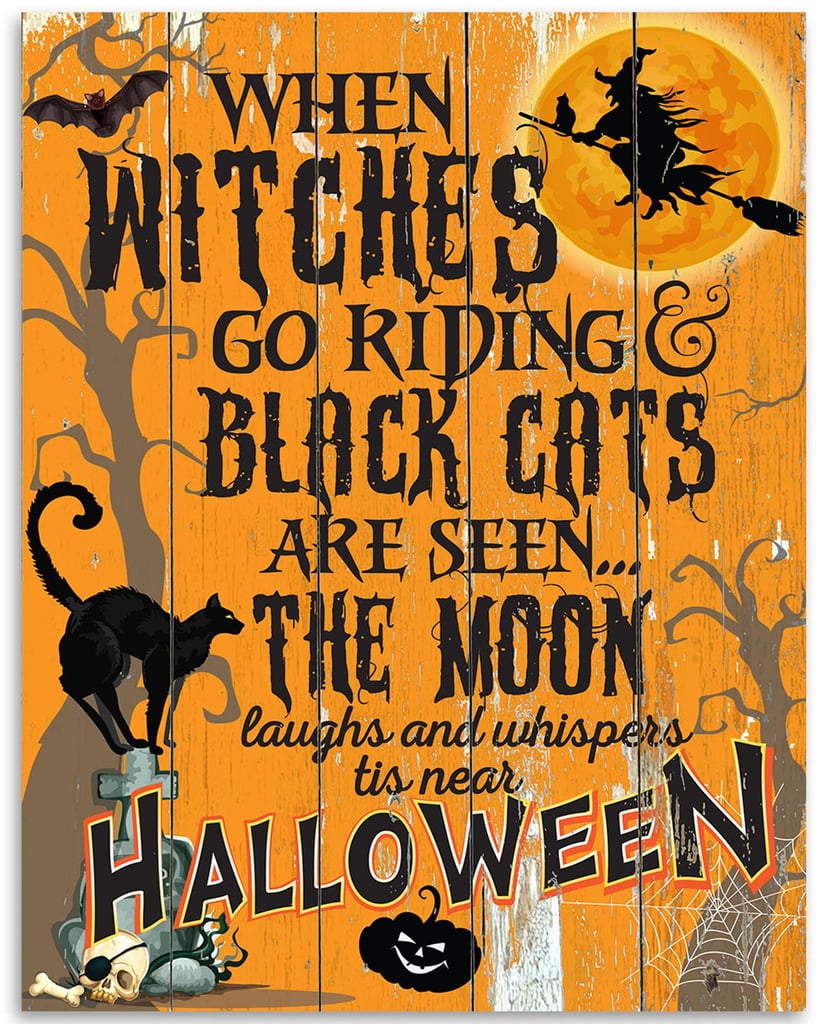 When Witches Go Riding Halloween Unframed Art