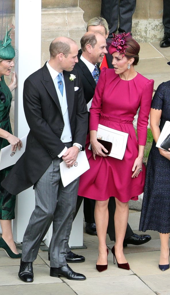 Kate Middleton and Prince William at Eugenie's Wedding POPSUGAR
