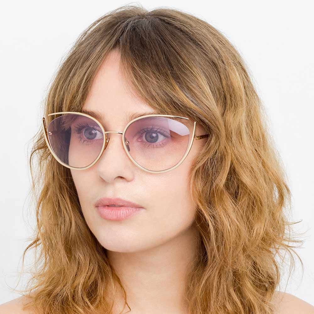 Linda Farrow 668 C9 Cat Eye Sunglasses