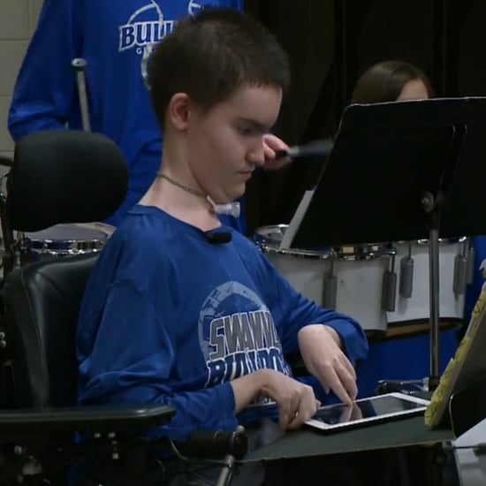 Disabled Band Student Uses App to Play Drums