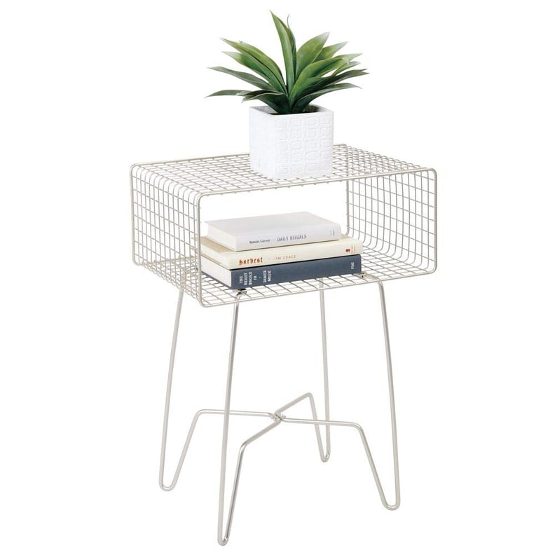 mDesign Modern Farmhouse Side Table