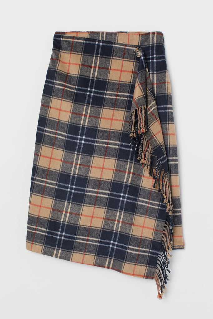H&M Wrapover Skirt with Fringe ($50).