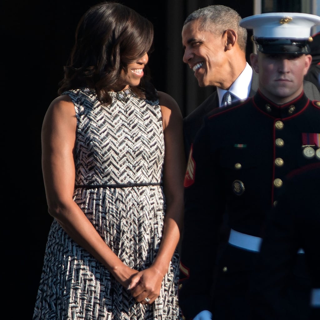 Michelle Obama's Pleated Dress | October 2016