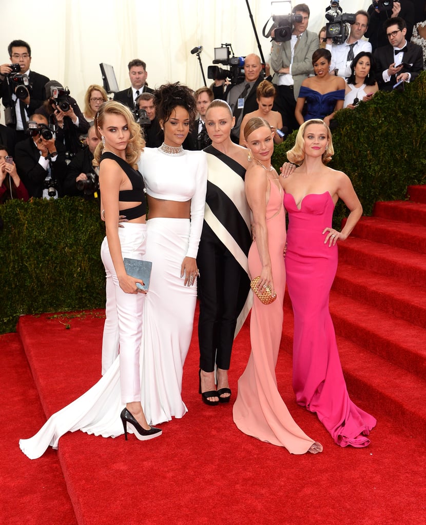 Reese Witherspoon and Cara Delevingne at the Met Gala 2014