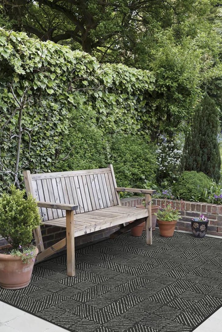 A Modern Choice Ruggable Outdoor Parquet Black Rug Best Outdoor Rugs