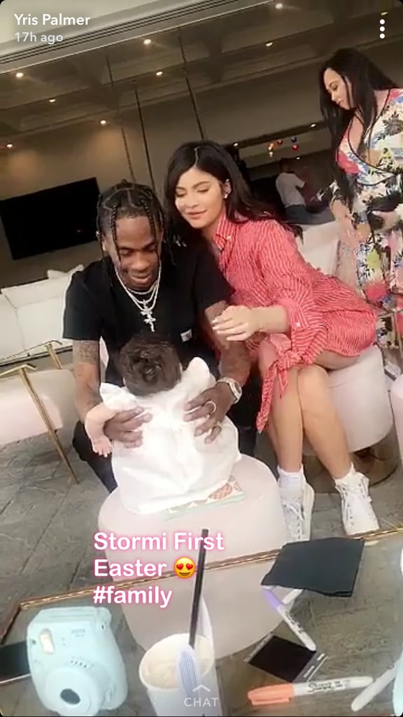 Kylie Jenner, Travis Scott, and Stormi Easter Photos 2018