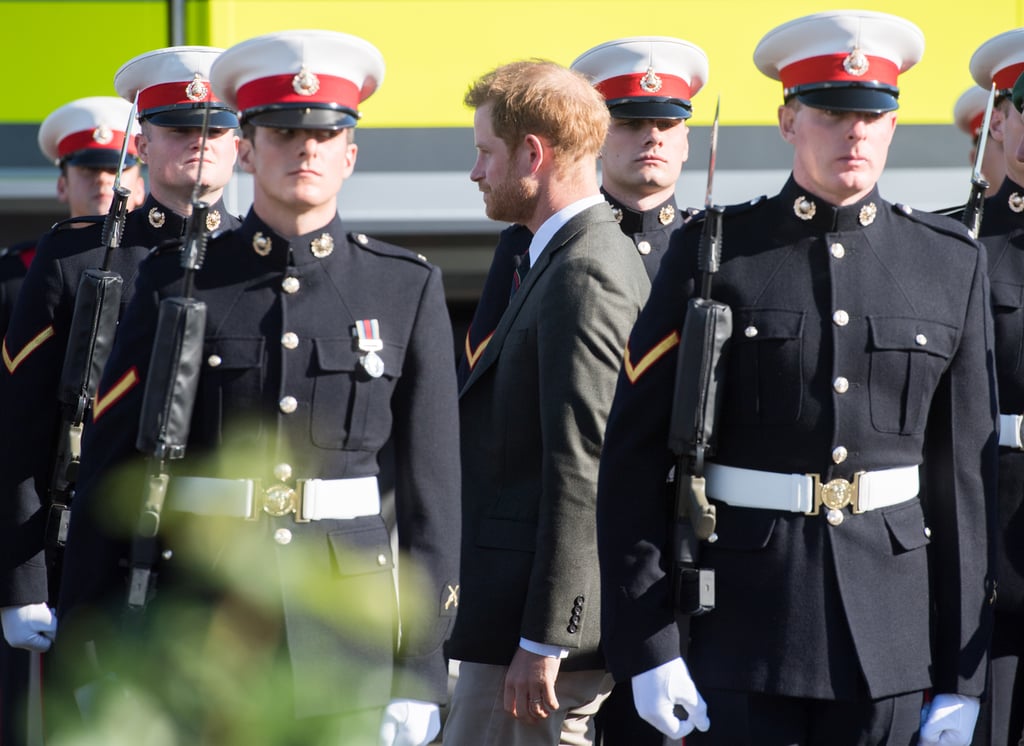 Prince Harry Visits the Royal Marines September 2018