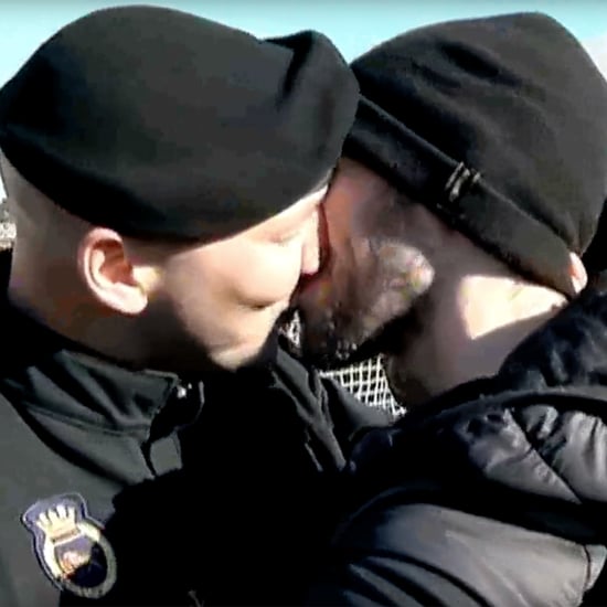 Canadian Sailor Kissing His Boyfriend
