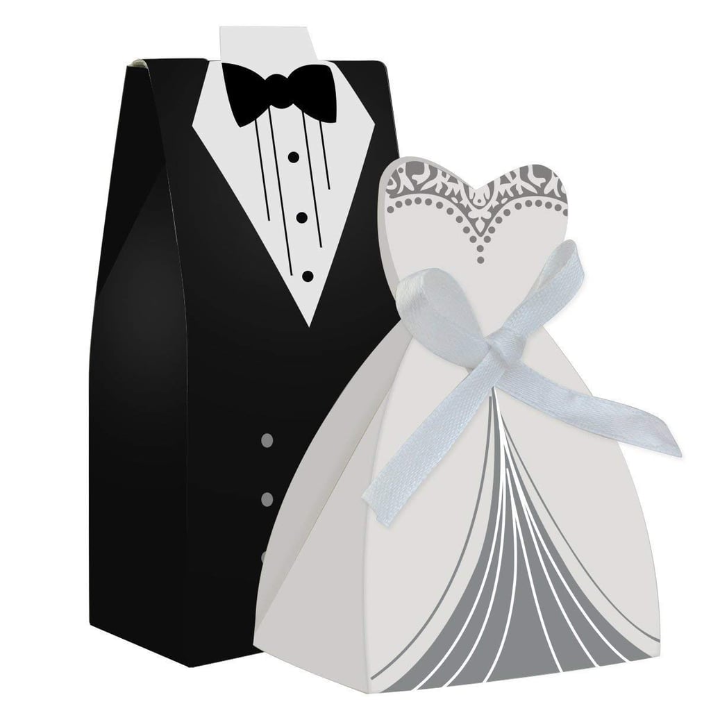 Dress and Tuxedo Candy Favor Boxes