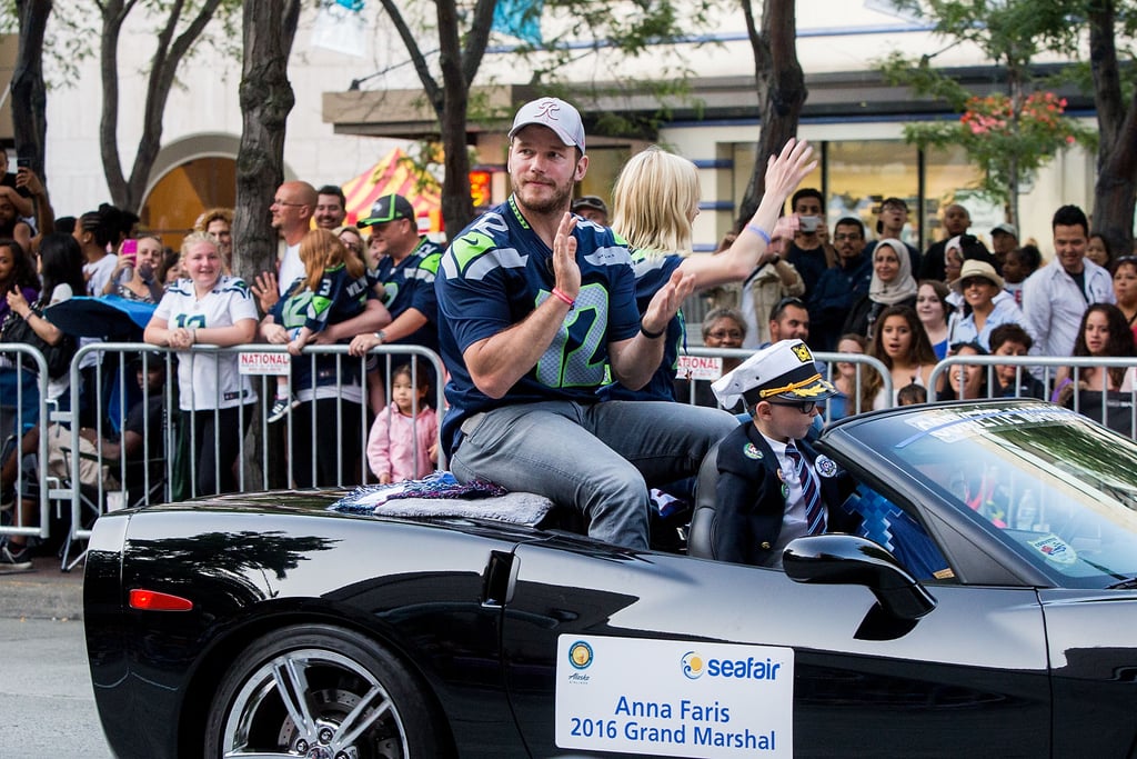 Chris Pratt and Anna Faris at Seafair Torchlight Parade 2016