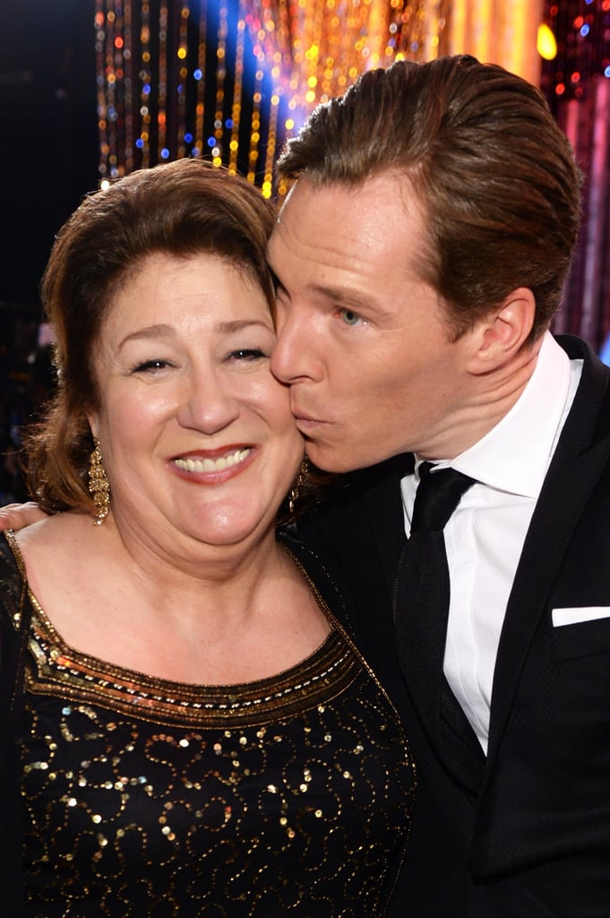 Benedict's lips touched Margo Martindale's skin!