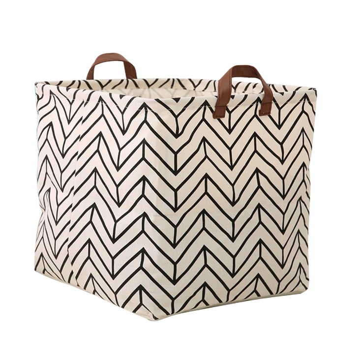 canvas toy storage with lid
