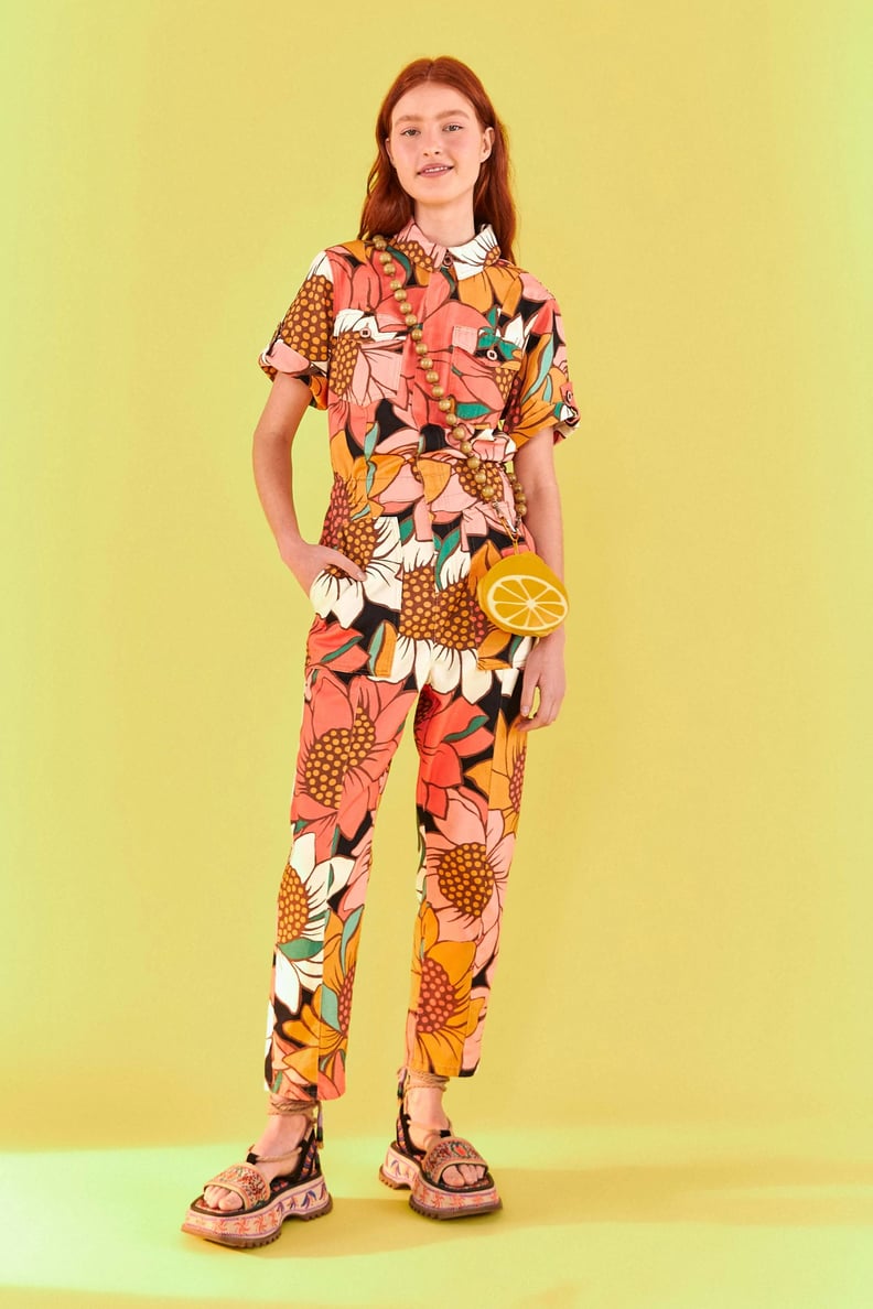 February Must Have: Farm Rio Colorful Sunflowers Jumpsuit