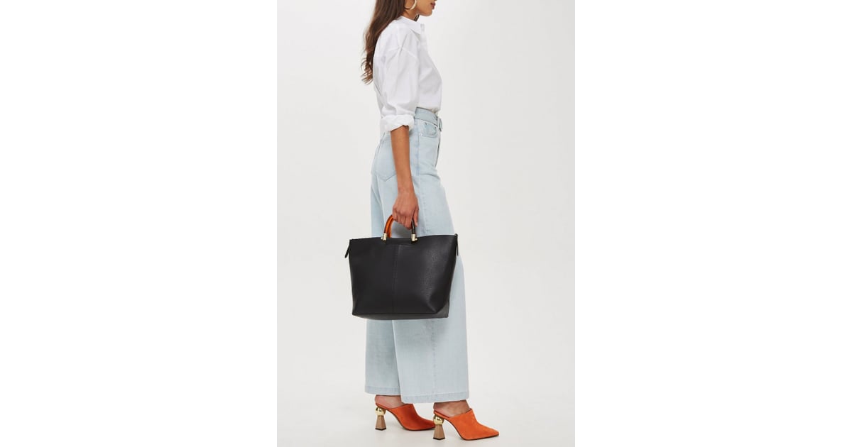 Topshop tortoiseshell handle store bag