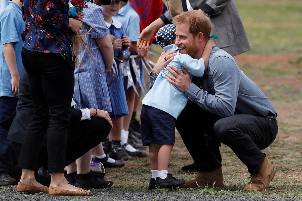 Prince Harry and Meghan Markle With Boy in Dubbo, Australia