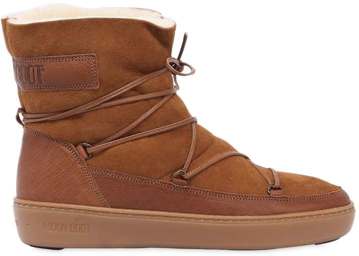 Moon Boot Pulse Low Suede \u0026 Shearling 