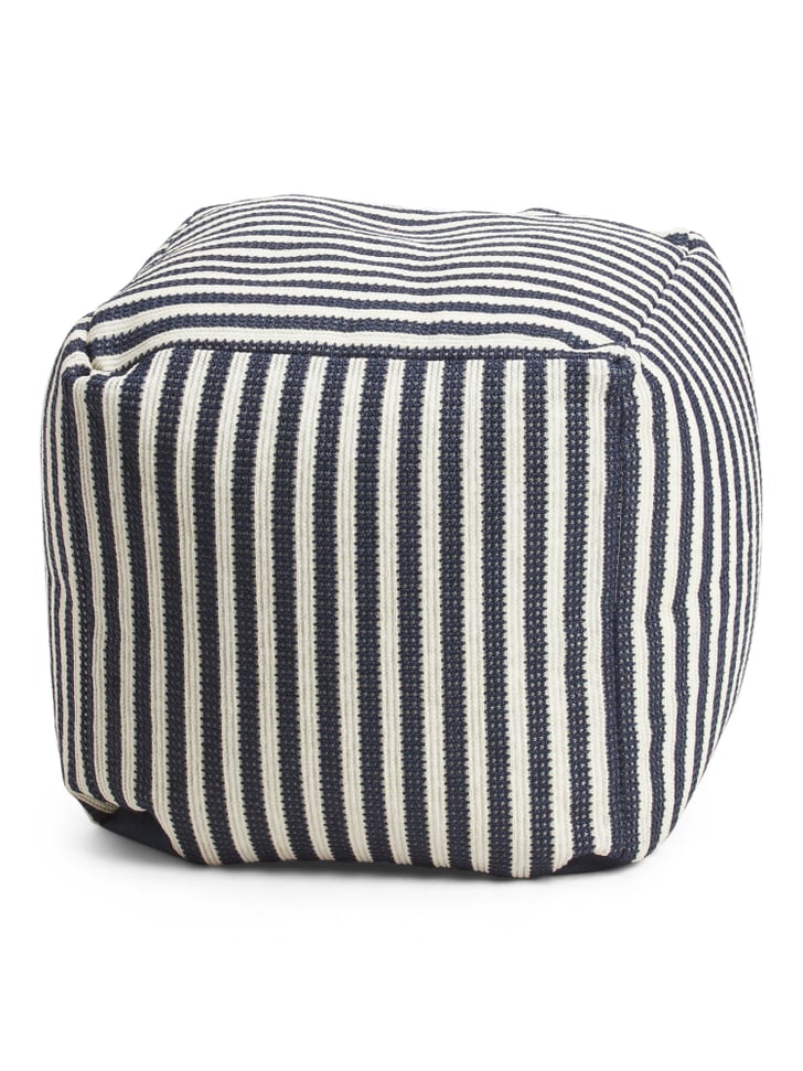 Indoor and Outdoor Stripe Pouf | Cheap TJ Maxx Outdoor ...