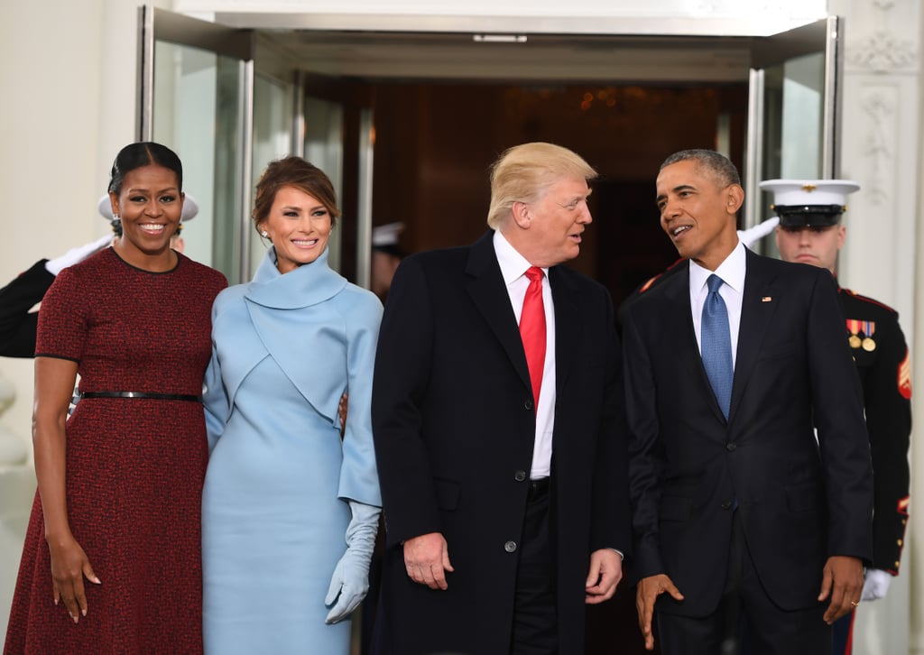 Michelle Obama Red Dress at Inauguration 2017