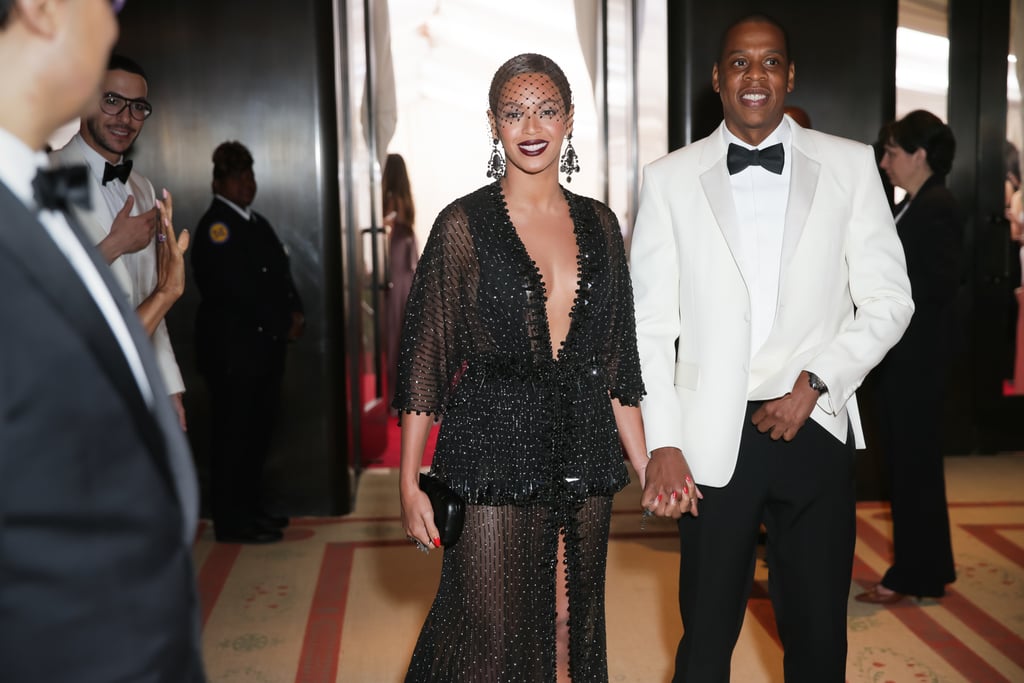The couple held hands as they made their way into the Met Gala.