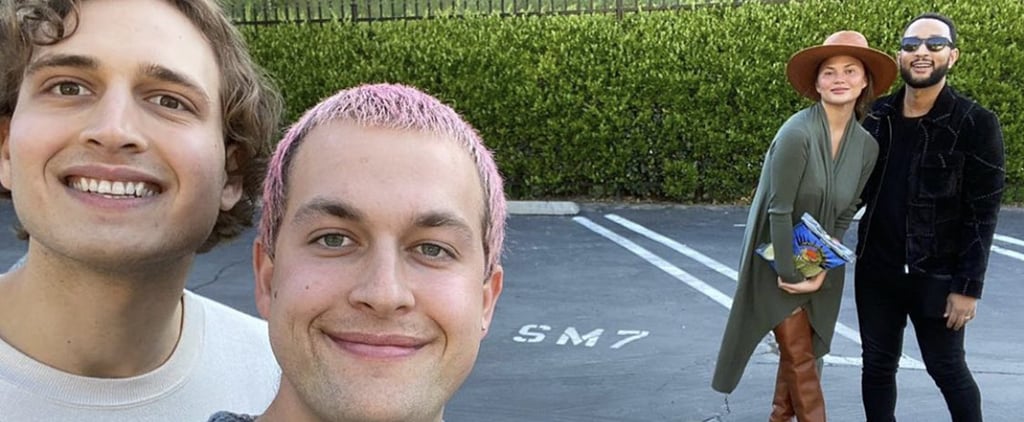 Chrissy Teigen and John Legend Traded Banana Bread For Lettuce Using Their Kids' Toy Car