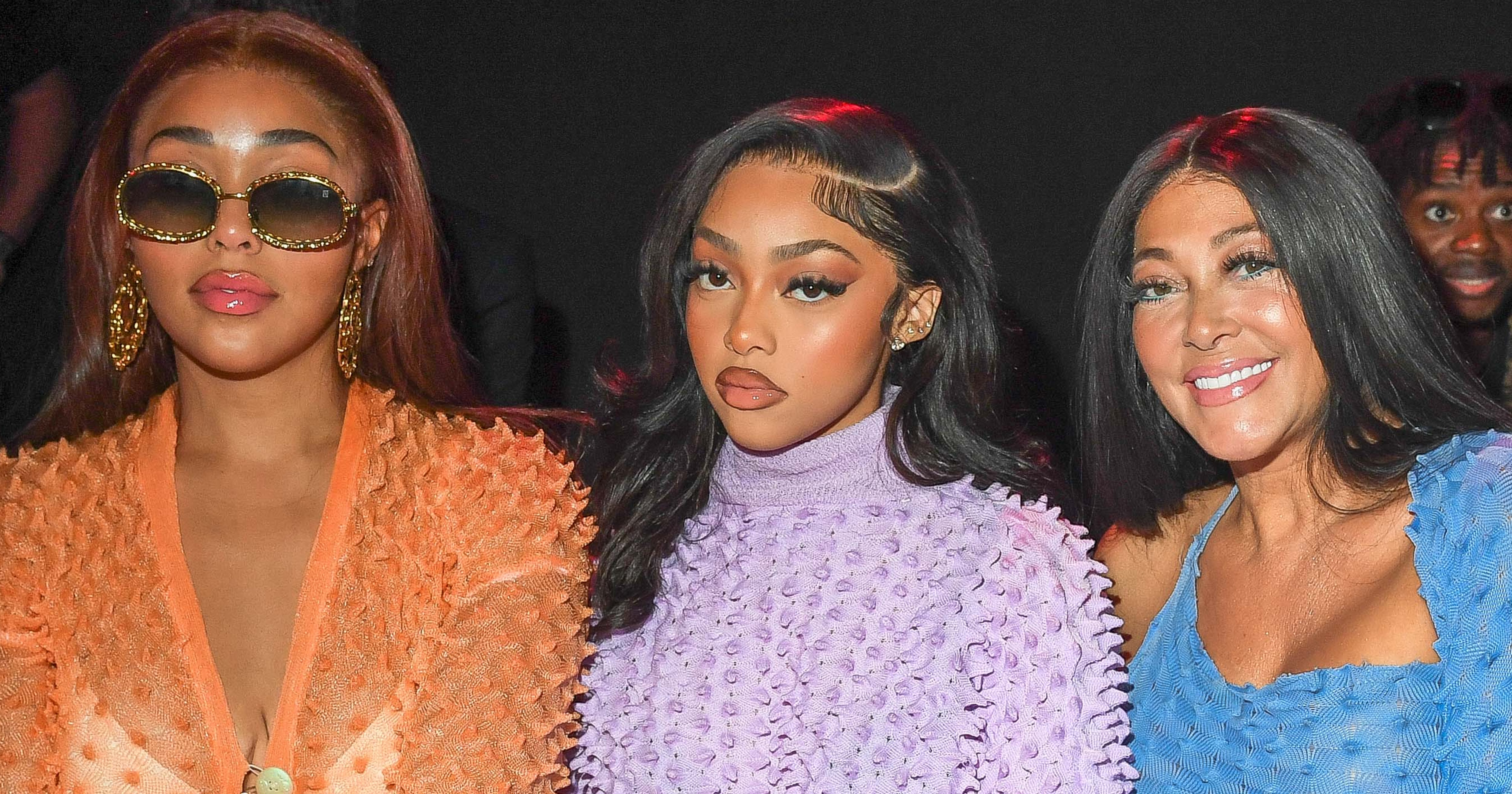 Jordyn Woods Twins With Her Mom and Sister at Fashion Week