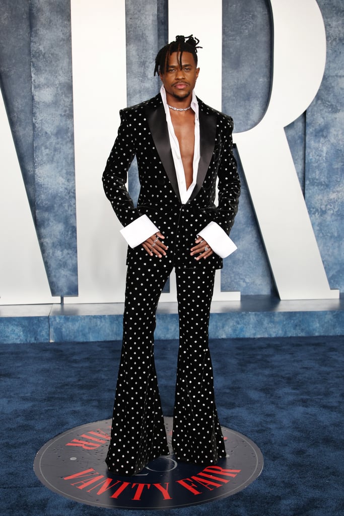 Jeremy Pope at the 2023 Vanity Fair Oscars Party