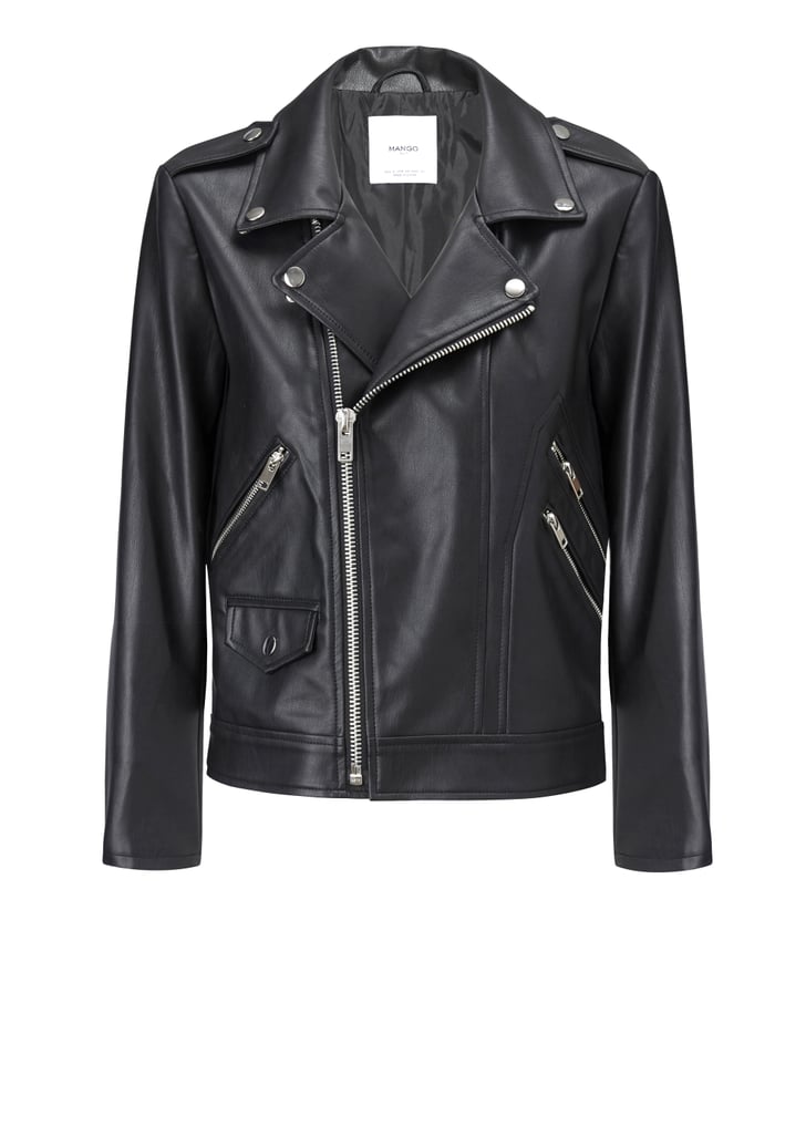 New Metallics Zipped Biker Jacket ($100) | Karlie Kloss Mango Campaign ...
