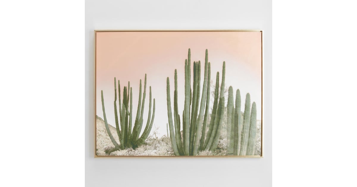 Cactus With Gold Frame Cute Home Decor From World Market POPSUGAR