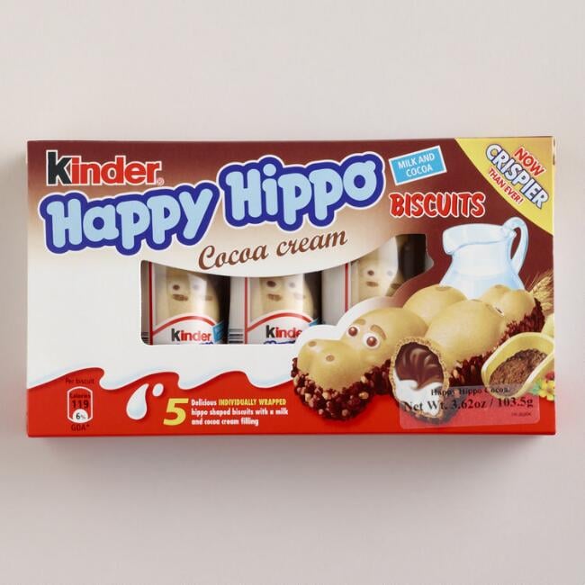 Kinder Happy Hippo Cocoa Biscuits ($23 for a set of five)