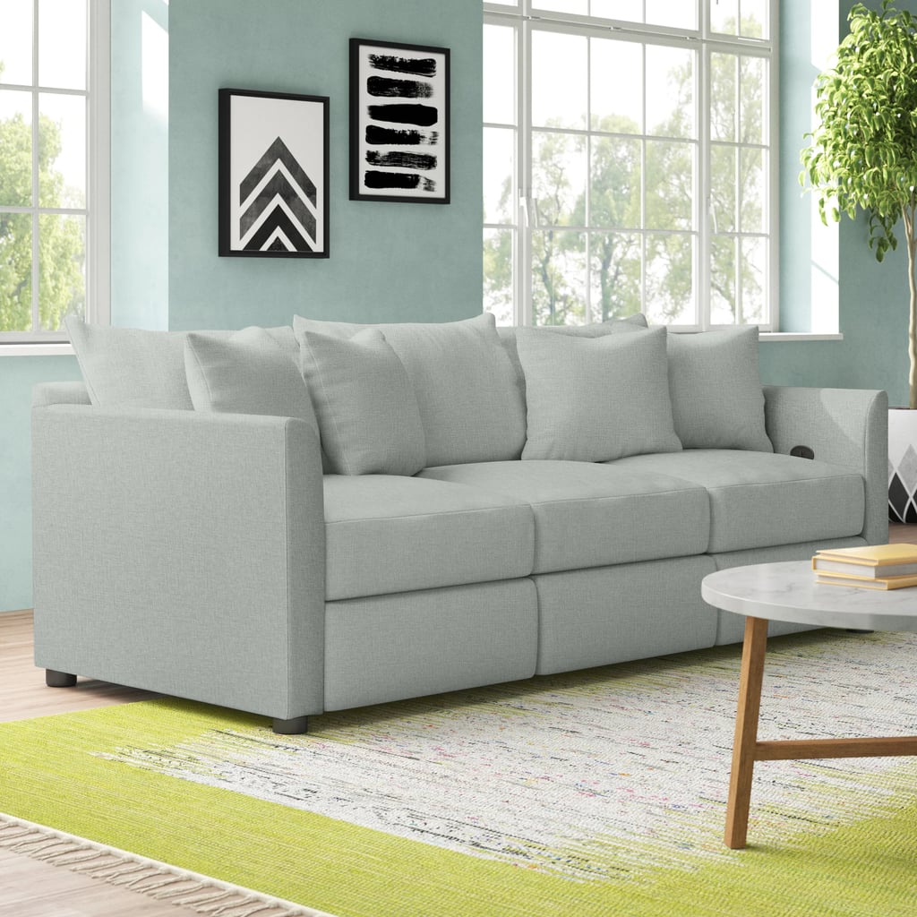 Best Affordable Recliner Couch: Stanwood Flared Arm Reclining Sofa