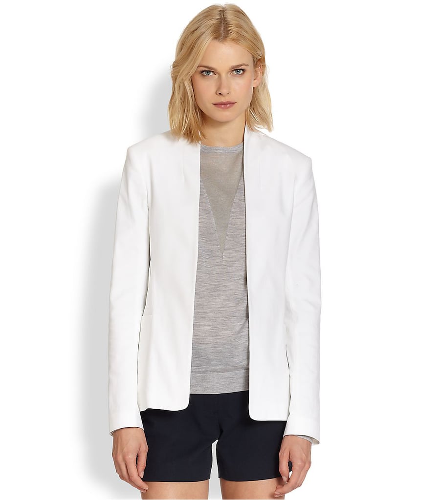 Theory Kacela White Checklist Stretch Cotton Blazer ($277, originally $395)