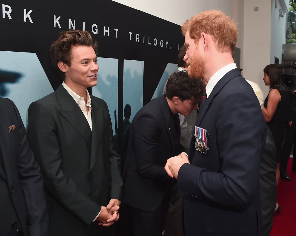Prince Harry chatted with Harry Styles at the Dunkirk premiere.