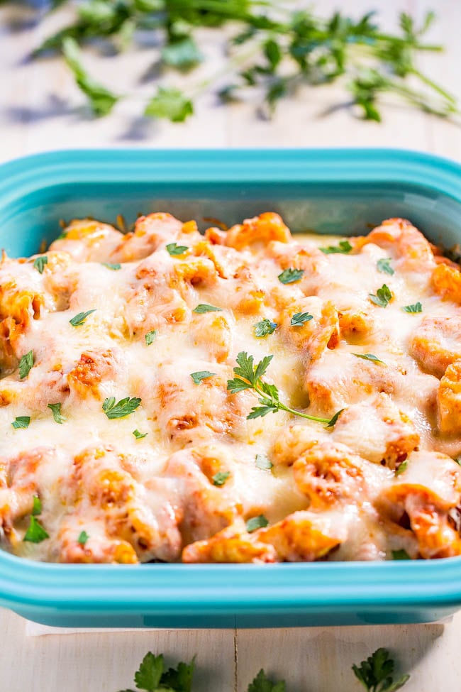 Cheesy Tortellini Bake