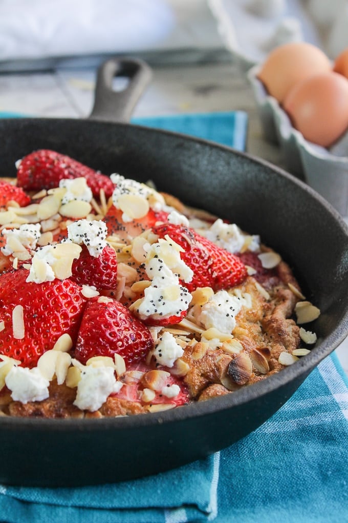 Strawberry and Almond Frittata
