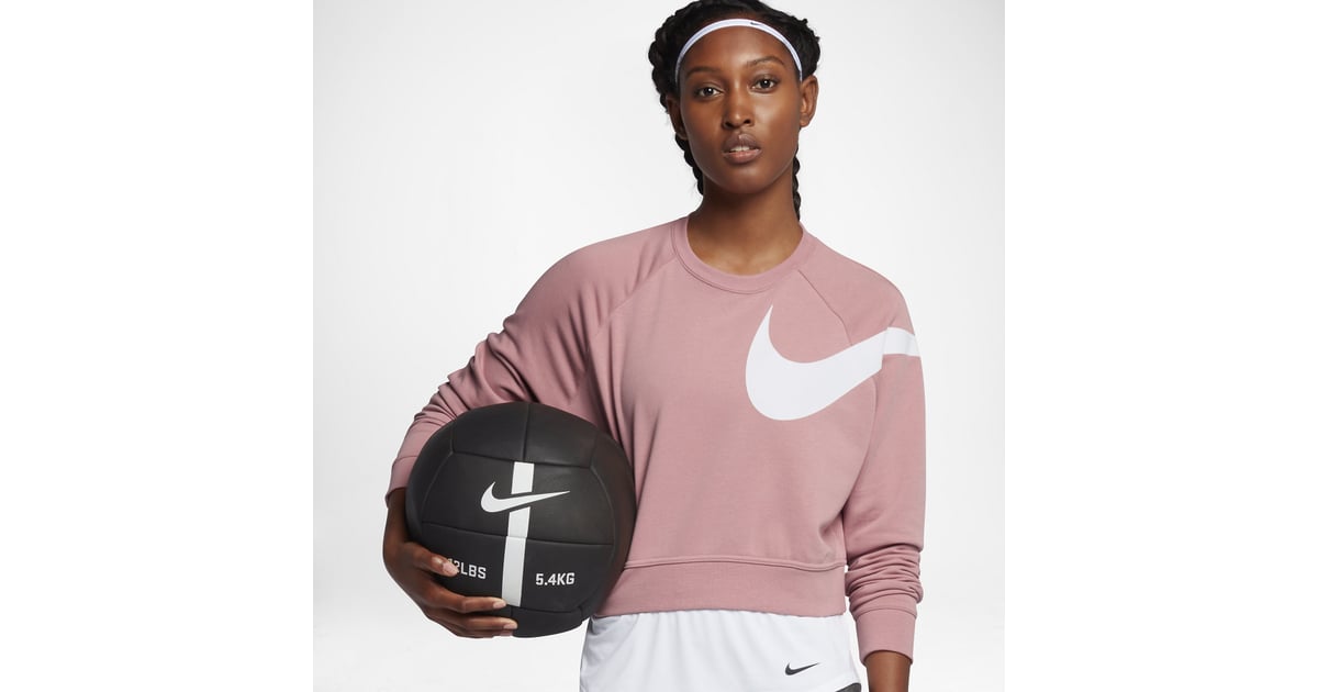 Nike Dry Versa Long Sleeve Training Top ($65) | Nike Chrome Blush ...