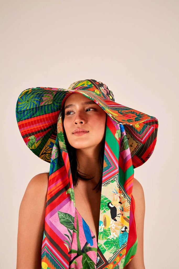 Farm Rio Mix Scarves Summer Bucket Hat
