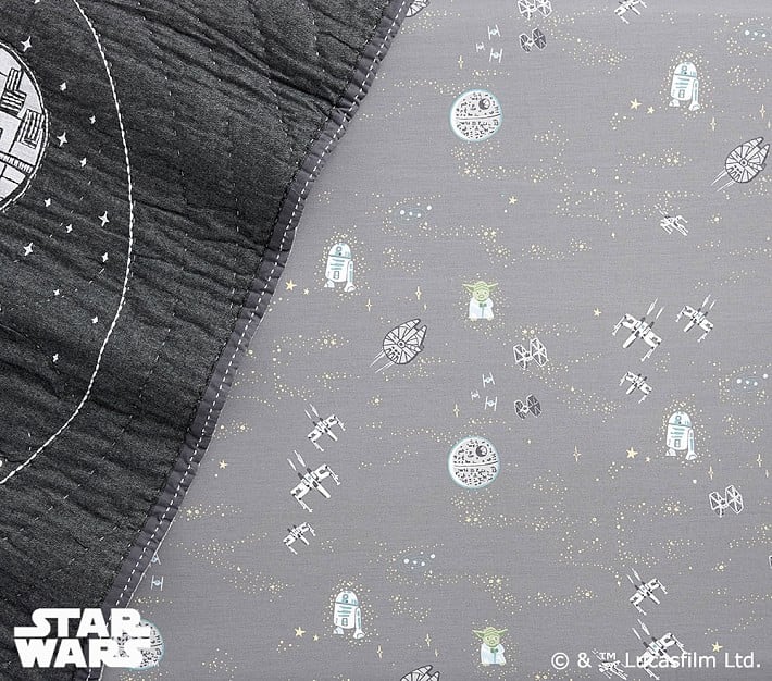 Allover Sky Crib Fitted Sheet