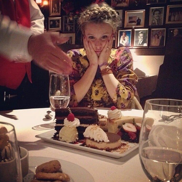 Kristen Bell Snapped A Photo Of All The Desserts Before Her