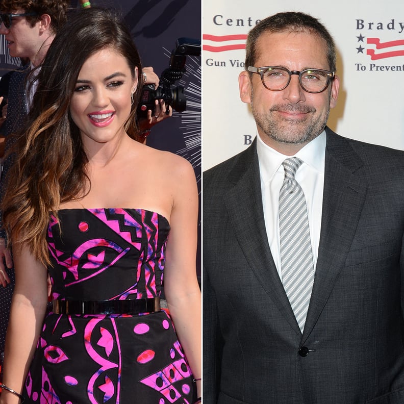 Lucy Hale and Steve Carell