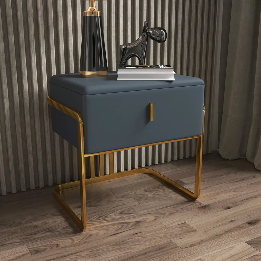 The Best Retro Furniture Piece: Everly Quinn Aleila Tall 1-Drawer Stainless Steel Chest Drawer