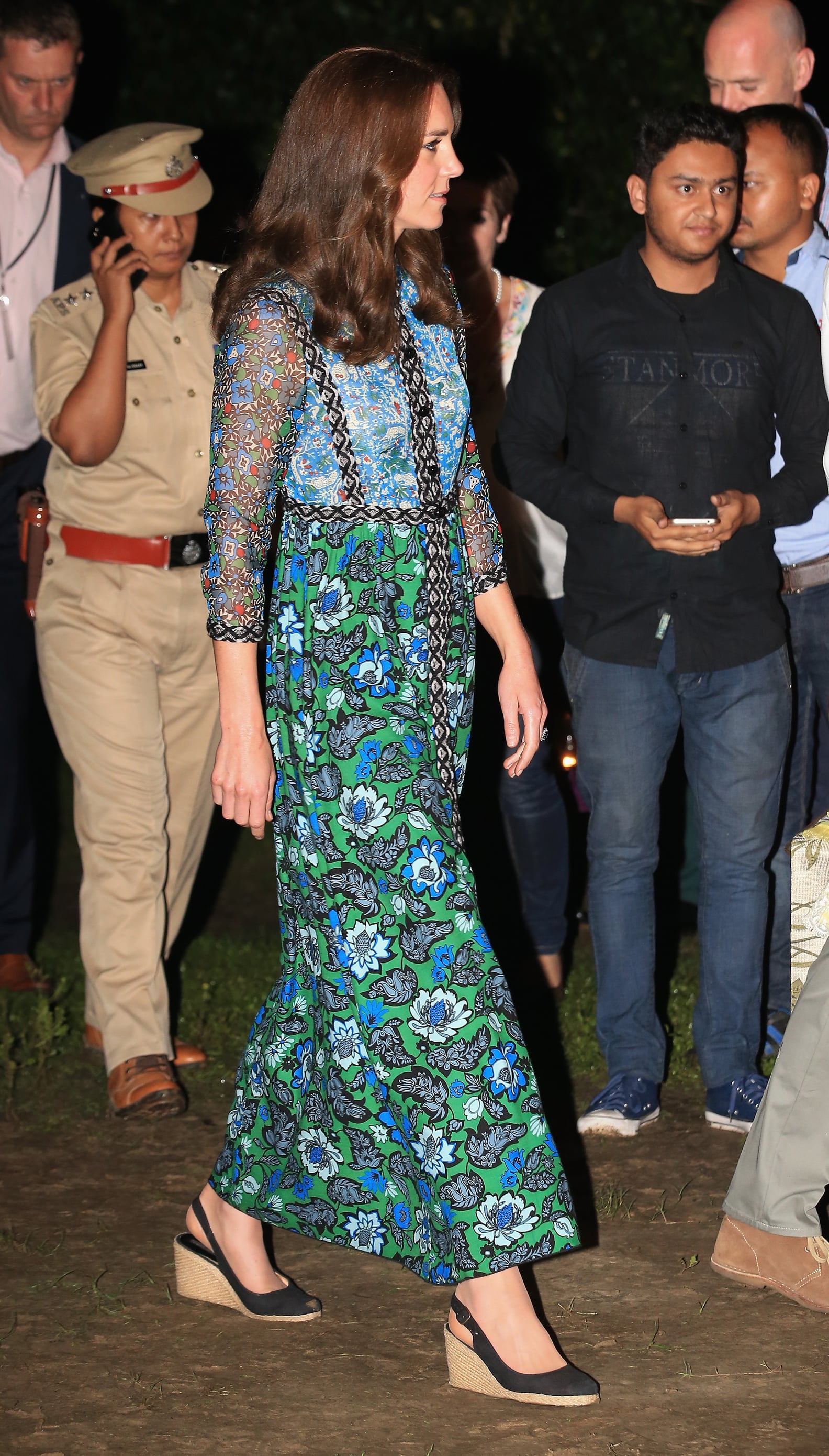 Kate Middleton in Anna Sui at the Bihu Festival Celebration | POPSUGAR ...