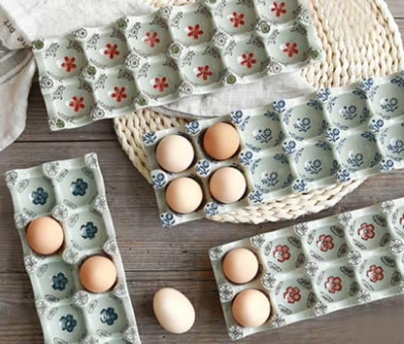 AnikkiStudio Ceramic Egg Tray