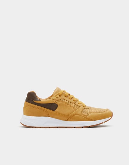 pull&bear Mustard yellow urban sneakers
