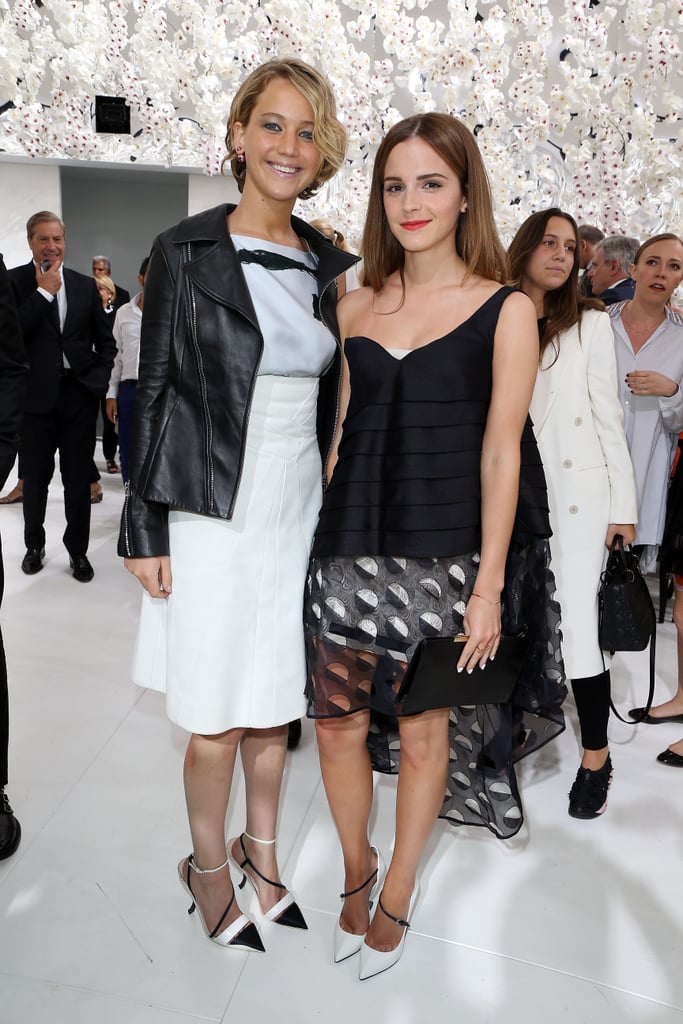 Emma Watson in 2014, With Jennifer Lawrence