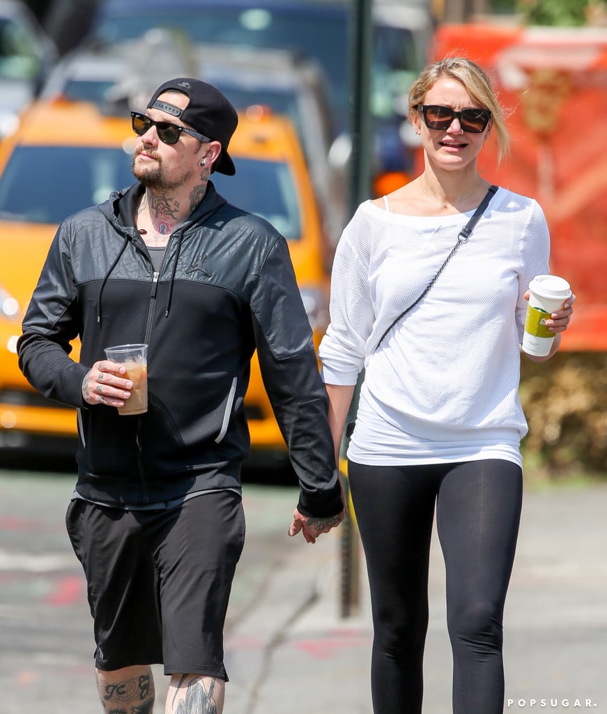 Cameron Diaz wore a Michael Stars sweatshirt.