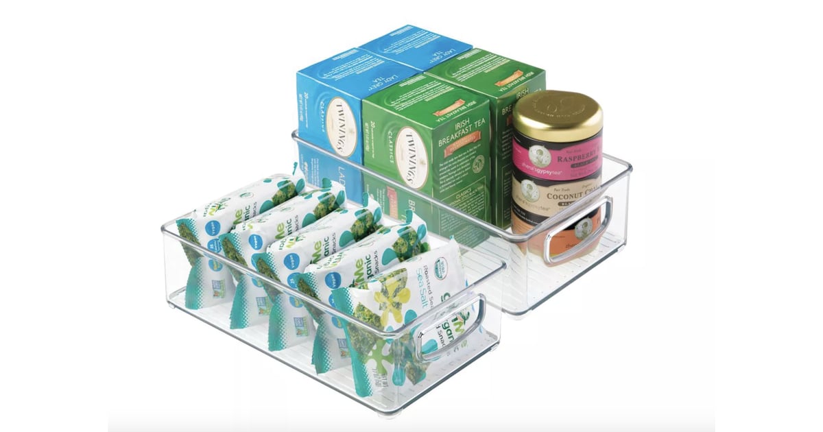 mDesign Plastic Kitchen Pantry Storage Organizer Bin ...