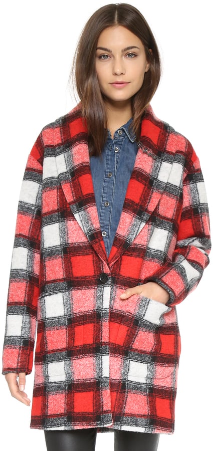 Maison Scotch Check Coat ($265)