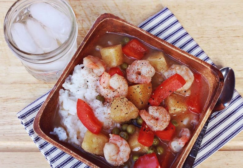 Spicy Pineapple Shrimp Soup