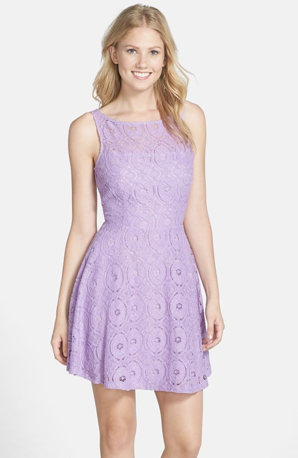 BB Dakota Renley Dress ($88) | Taylor Swift Wearing Purple Lace Dress ...
