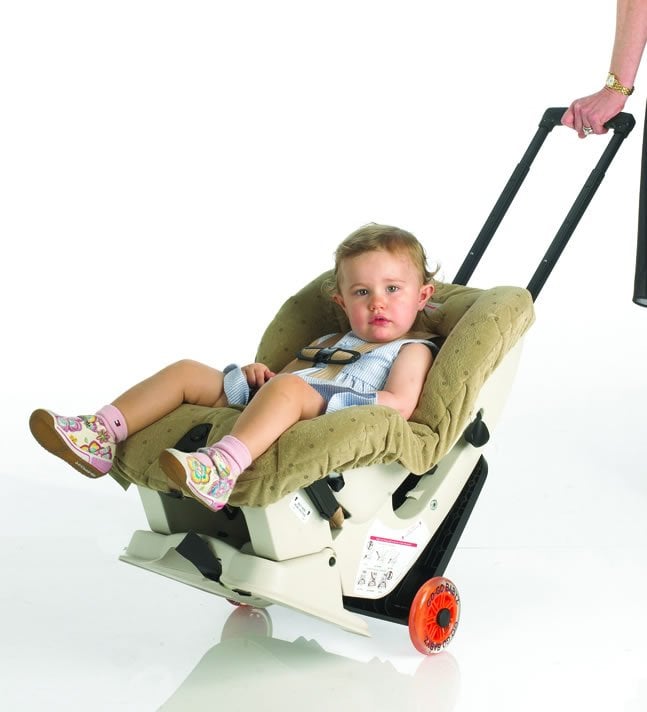 car seat rolling carrier